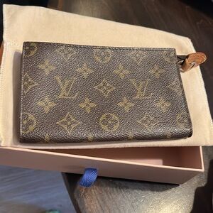 Full inclusion LV zippy pouch pochette wristlet with dustbag and box